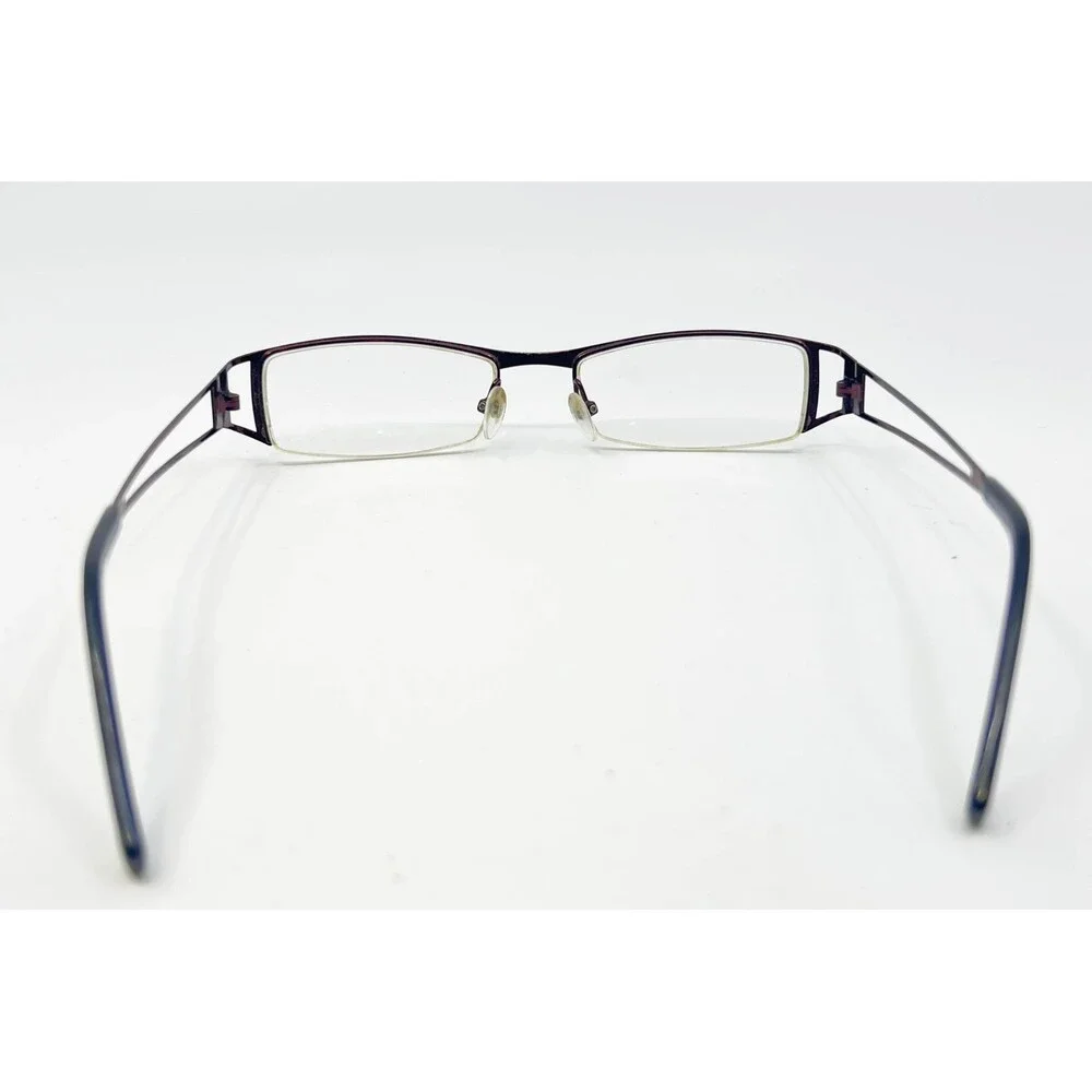Norma Kamali Eyeglass Frames Women Black Cherry 7289 Rectangular 50-18-135